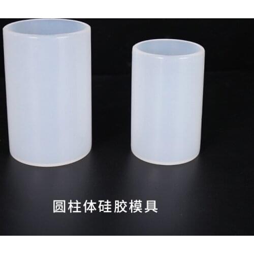 Diy Crystal Epoxy Molds Cylindrical Resin Dried Flower Ornaments Cylindrical Mirror Ornaments Silicone Mold