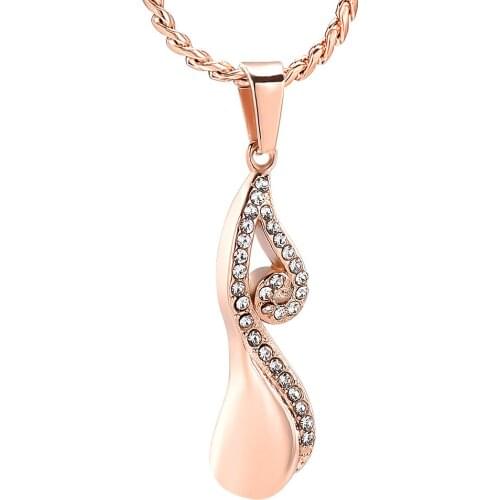 Crystal Infinity Cremation Urn Necklace Memorial Ashes Holder Keepsake Pendant Ashes Jewelry