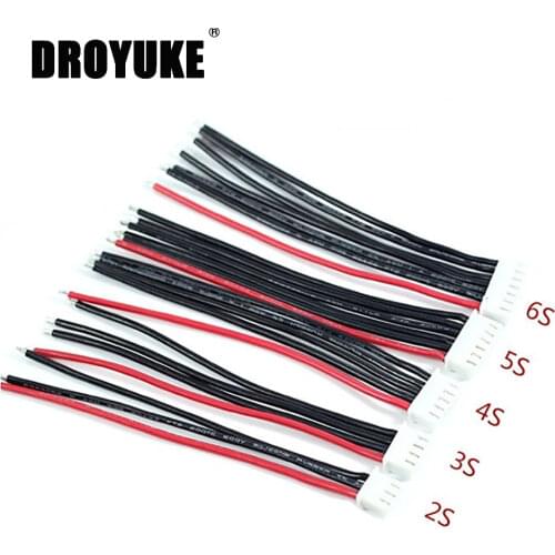Droyuke 5cps Goede Kwaliteit 2S 3S 4S 5S 6S Lipo Battery Balance Charger Plug Lijn/Draad/Connector 22AWG 10CM