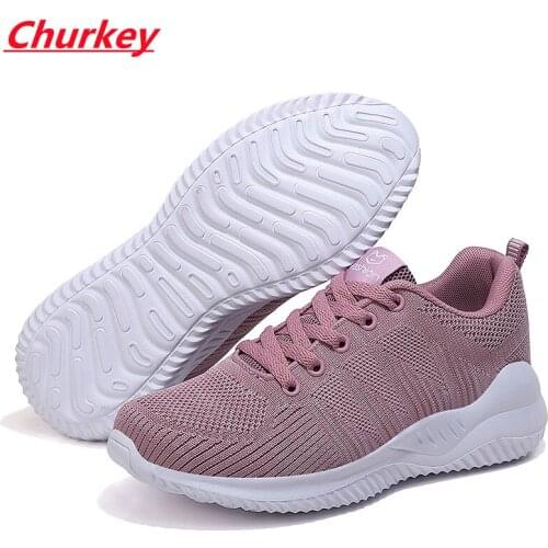 Mesh Women Sneakers Breathable Woman Shoes Lightweight Casual Shoes Ladies Flat Lace-up Solid Deportivas Mujer Chaussures Femme