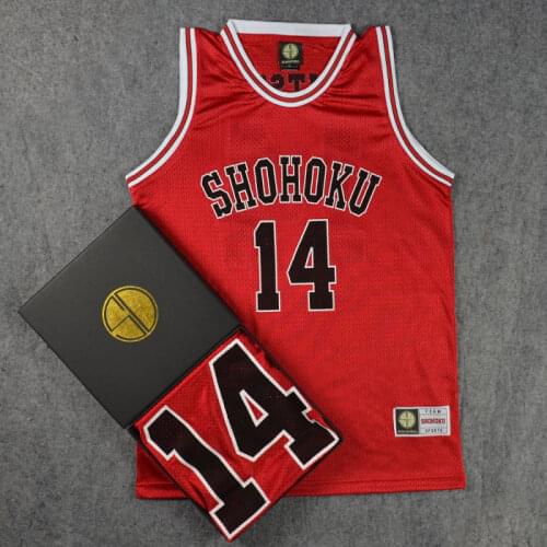 SD Basketball Jerseys No.14 SLAM DUNK Sleeveless Jersey SHOHOKU Basketball Team Training Suits for Boys Gifts M L XL XXL