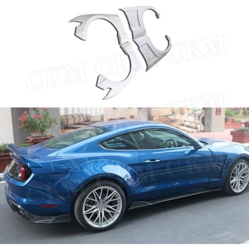 Carbon Fiber /Fiber Glass Unpainted Material Front Bumper Fender Rear Side Eyelids For Ford Mustang 2018-2020