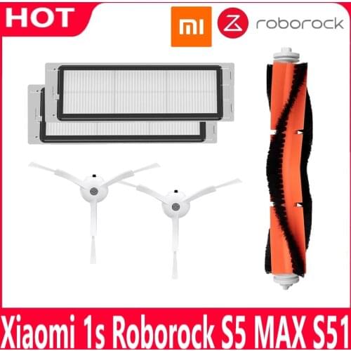 Xiaomi 1s MI Robot 2 Roborock S50 S51 S5 HEPA Filter Side Main Brush Vacuum Cleaner Parts Accessories