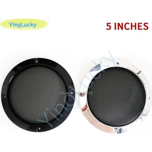 Yinglucky 2pcs 5 inch Audio Speaker Cover Round Speakers Protective Cover Mesh Net Grille For Loudspeaker DIY Assembly arcade
