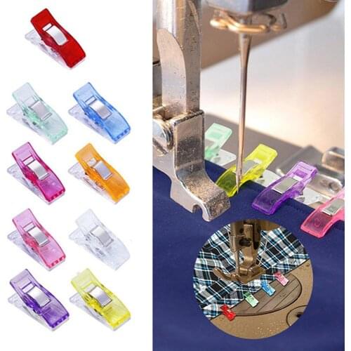 Sewing Clips DIY Patchwork Garment Clips Knitting Mixed Plastic Holder for Fabric Quilting Arts Crafts Clothing Accessories Tool
