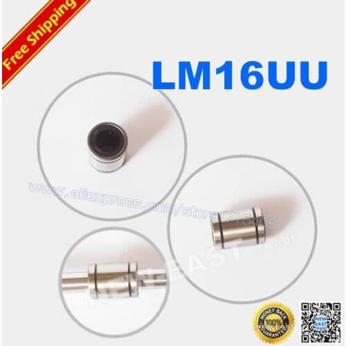 4pcs/lot LM16 16mm LM16UU Linear Ball Bearing 16mmx28mmx37mm