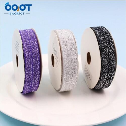 5yds,5/8"Sprinkle Over Elastic Stretch Foldover FOE Elastics for Hair Ties Headbands Hair Bow Clip,E-20514-1095