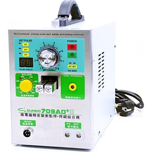 Battery Spot Welder With 70B Welding Machine Sunkko709ad+ 4 In 1 709AD+ Metal 3.2KW Automatic Pulse 18650 Battery Pack