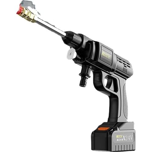 TT High Pressure Car Washing Machine Wireless Lithium Battery Portable Water Gun Charging 12v24v Household Water Pump Cleaning