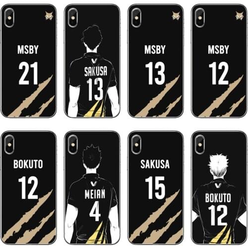 Anime haikyuu MSBY Volleyball Accessories Phone Case For iPhone 12 Mini 11 Pro Max XS Max XR X 8 7 Plus 6 6S Plus 5 5S SE 2020