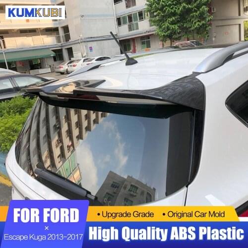 For Escape Kuga ST Spoiler 2013-2017 Exterior ABS Plastic Primer Color Rear Trunk Wing Spoiler Decoration For Ford Escape Kuga