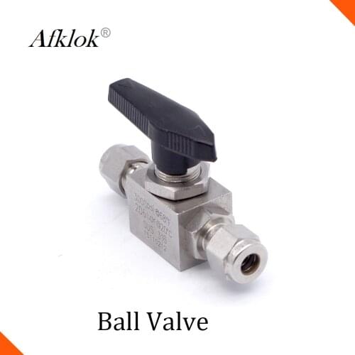 High Pressure 3000psi 2 way 1/4"OD Stainless Steel SS Ball Valves