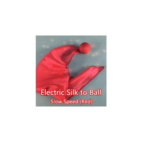 Electric Silk To Ball - Slow Speed (White or Red Available) Magic Tricks Stage Vanishing Accessories Comedy Illusions Mentalism