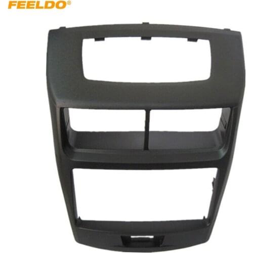 FEELDO Car 2Din Stereo Audio Fascia Frame Plate for Toyota Avanza 2012 CD/DVD Player Face Dash Frame Mount Kit #4905
