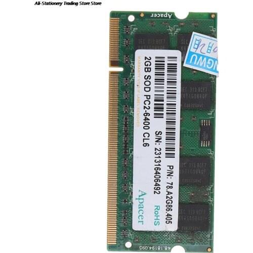 Hot sale 1Pc 2GB DDR2 800Mhz Laptop Memory Notebook RAM