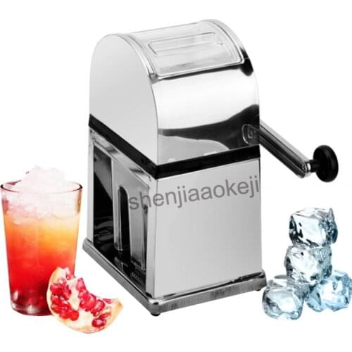 K-8206B Hand-driven ice blender Hand-cranked ice crusher Commercial Manual ice crusher Household Use Crushed Ice Machine 1pc