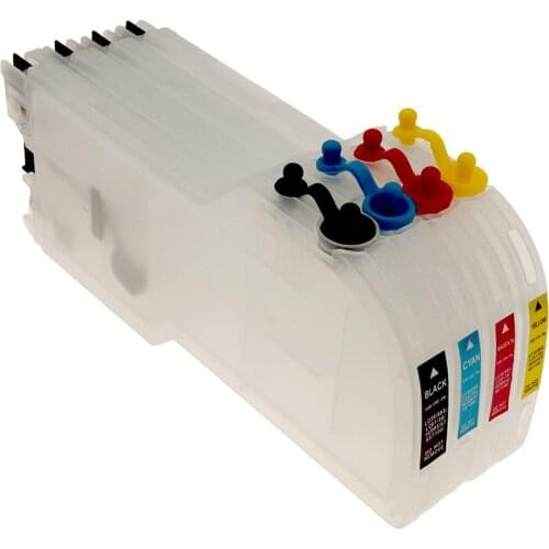 LC11 LC16 LC38 LC61 LC65 LC67 LC980 LC1100 Refillable Ink Cartridge for Brother DCP-J140W DCP-145C DCP-165C DCP-185C DCP-195C