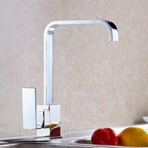 Hot selling solid brass kitchen mixer tap with solid brass chrome hot cold kitchen water mixer tap