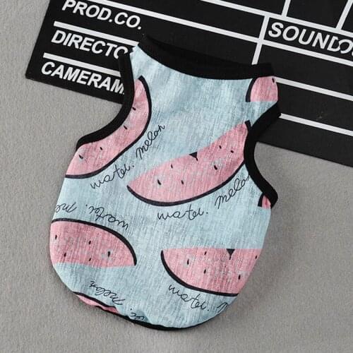 Dog Clothes Summer T-shirt Thin Vest Autumn Clothes Cat Clothes Puppy Dog Clothes Teddy Dog Clothes Pets