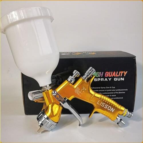 Professional GTI pro lite Golden Painting Gun TE20/T110 1.3mm nozzle spray gun paint gun water based air spray gun for car paint