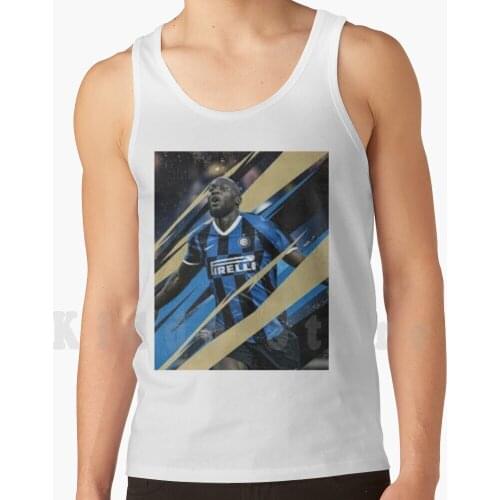 Romelu Lukaku Tank Tops Vest 100% Cotton Romelu Lukaku Lukaku Match Goal Football Soccer