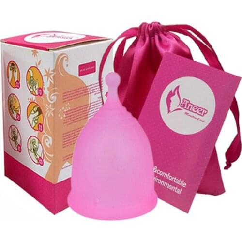 Silicone Menstrual Cup WomenS Menstrual Care Products Circulation Anti-Side Leakage Menstrual Cup Set