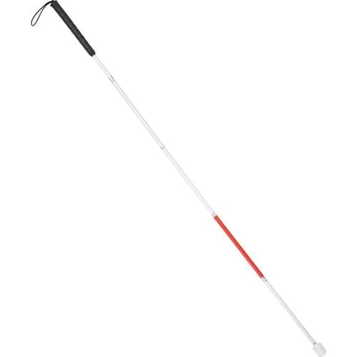 Foldable Walking Stick, Aluminum Alloy Guide Walking Stick 53.1 x 0.5 x 0.5in Blind Cane Crutch with Non-Slip Handle Blind fold