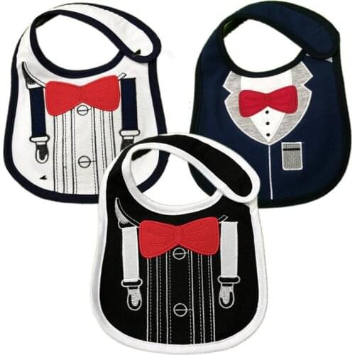 Suit Style Baby Burp Cloth Cotton Waterproof Baby Saliva Towel Boy Girl Bibs Infant Bandana Newborn Anti-fouling Anti- Oil Apron