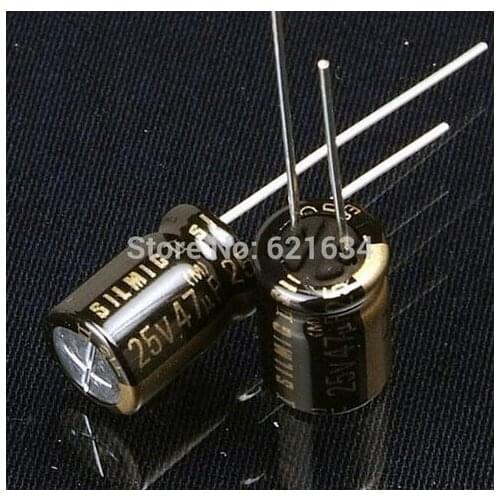 [VK]50PCS ELNA 47uF 25V SILMIC II RFS Audio Capacitor NEW Hi-Fi caps free shipping