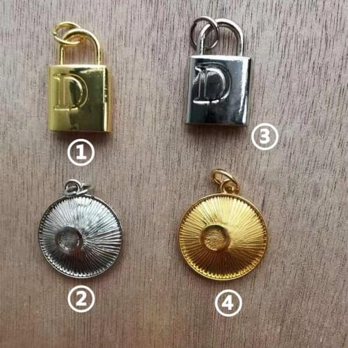 High-grade metal zipper pendant 10 pieces a lot zipper pull gold silver pendant 10 pieces a pack