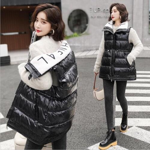 Spring And Autumn Vest Female Sleeveless New 2021 Jacket Women Vests Long Slim Thick Warm Coat Women Waistcoat Black