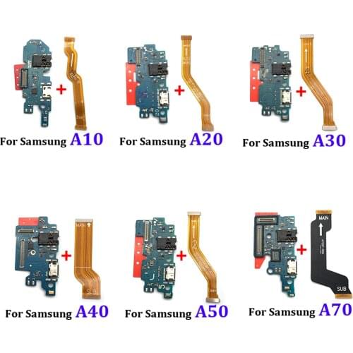 10Pcs USB Charger Charging Port Connector Board Main Motherboard Flex Cable For Samsung A10 A20 A30 A40 A50 A60 A70 A80 A21s
