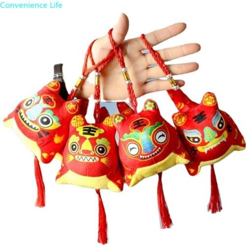 2022 Year Of The Tiger Chinese New Year Zodiac Plush Tiger Toys Pendant Random gifts for guests