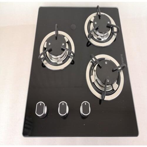Boat Caravan Camper 3 Buner LPG Gas Stove Hob With Tempered Glass 420*370*70mm GR-B008