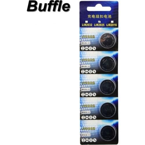 5x Buffle Lithium Li-ion 30mAh 3.6V Rechargeable LIR2025 Button Cells Coin Batteries Replace for CR2025 NEW