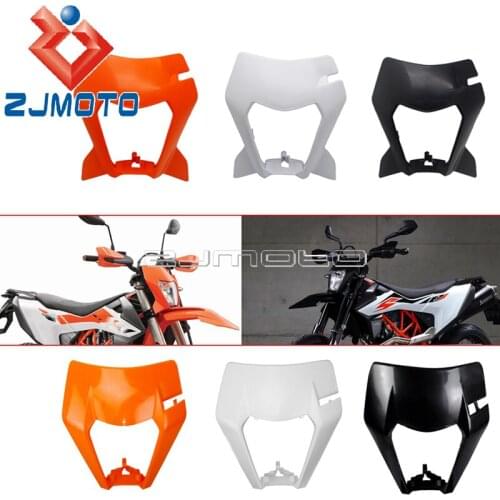 ABS Headlight Fairing for EXC XCF XCW TPI SMR SMRC Six DAYS Replace Front Lamp Mask Cover Enduro Light Shell