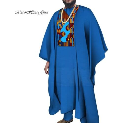 African Print Causal Party Long Loose Robe African Men Clothing Dashiki Bazin Riche Ankara Tops African Print Toga Wyn769