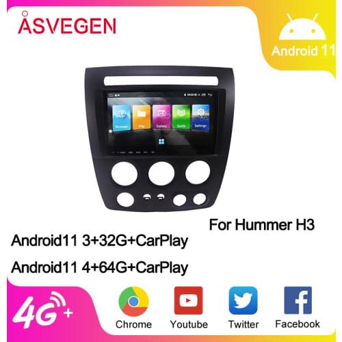 Android 10.1 9.7" For Hummer H2 With Ram 4G Rom 64G Bluetooth Mirror Link Car Multimedia GPS Audio Radio Stereo Video Player