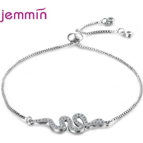 Free Shipping Newest Popular Trend Real Genuine 925 Sterling Silver Bracelet Gorgeous Women Gift For Wife/Girlfriend/Daughter