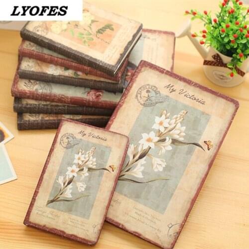 Journals Notebooks Sketchbook Vintage Floral Elegant Notepad Cloth Cover Office School Supplies Blank Notebook Stationery