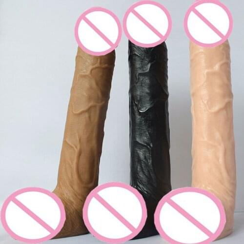 26*4.2cm Huge Dildo Flesh/Black/Brown Silicone Suction Cup Dildos Super Big Dick Realistic Cock Horse Sex Toy Adults For Women