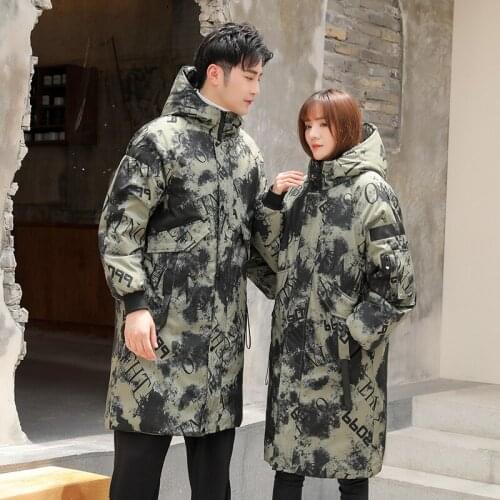 Brand Top Quality 90% White Duck Down For Men Down Jacket Winter Warm Casual Camouflage Hood Down Coat Couple down jacket