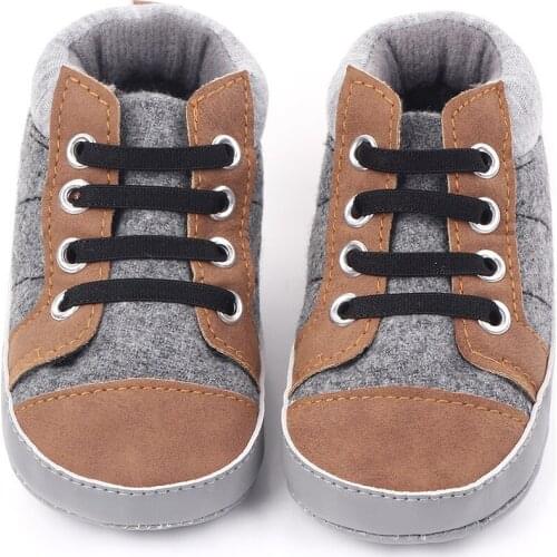 Baby Shoes Boy Newborn Infant Toddler Casual Comfor Cotton Sole Anti-slip PU Leather First Walkers Crawl Crib Moccasins Shoes