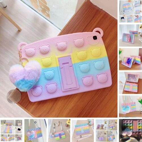 Kids Shock Proof Stand Tablet Hand-held Casefor IPad Mini 7.9" Cartoon Cover for IPad 10.2 2019 IPad 6th Air 2 9.7" Pro 10.5 11