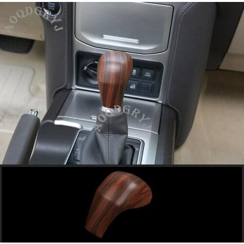 For Toyota Land Cruiser Prado FJ150 2018-2020 Peach Wood Grain Interior Gear Shift Knob cover decoration Car accessories