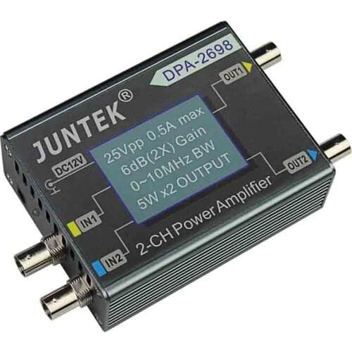 DPA-2698 High Power Dual Channel DDS Function Signal Generator Power Amplifier DC Power Amplifier 10MHz