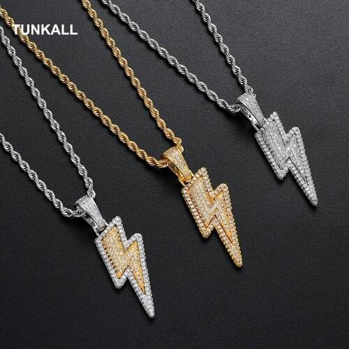 Brass Pendant Micro pave with CZ Bling Bling Mens Pendant Necklace Iced out Hip Hop Jewelry CN204