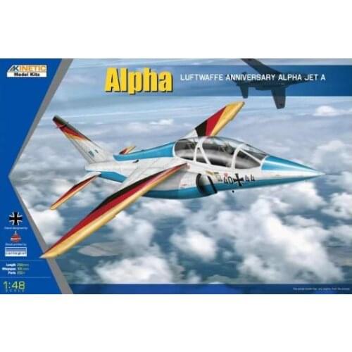 KINETIC K48087 1/48 Scale AIPHA LUFTWAFFE ANNIVERSARY ALPHA JET A Model Kit