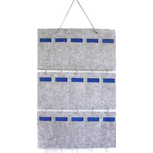 Wall Door Hanging Sunglasses Organizer Glasses Storage Pouch Wall Mounted 15 Slots Eyeglasses Holder Organizer For Men Women