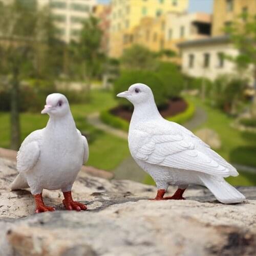 Outdoor Gardening Simulation Animal Bird Sculpture Crafts Resin Pigeon Ornaments Garden Courtyard Villa Figurines Decoration Art
